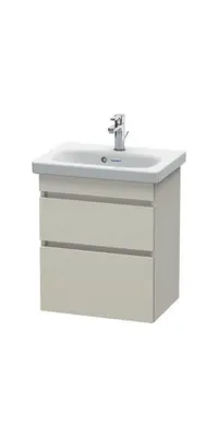 Produktbild von Waschtischunterbau DURASTYLE COMPACT 610x500x368mm betongrau matt/weiß matt betongrau matt/weiß matt