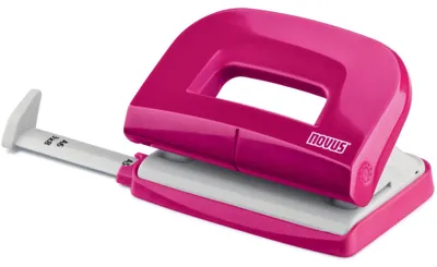 Produktbild von Novus Locher E 210 fresh, bis 10 Blatt fresh pink/grau, im Blister