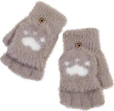 Produktbild von Fingerlose Handschuhe EL-36794 - Braun für kalte Tage KP36794