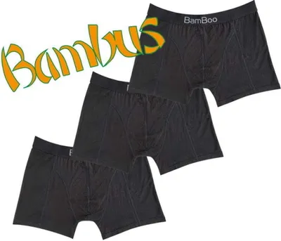 Produktbild von Bambus-Boxershorts für Männer im 3er-Pack – Weich und umweltfreundlich, Größe L/XL