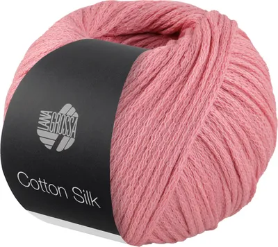 Immagine prodotto di Lana Grossa Cotone SILK 50 g Filato effetto nobile in seta di gelso e cotone 140 m Colore 005 - Rosa