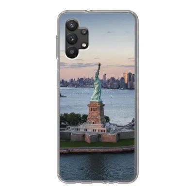 Produktbild von MuchoWow® Handyhülle Schutzhülle Hülle für Samsung Galaxy A32 5G New York - Freiheitsstatue - Skyline Silikon Softcase Handy Hülle - Softcase