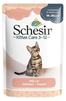 Zdjęcie produktu dla Schesir 01070104, Kocięta, Każda rasa, Kurczak, 85 g