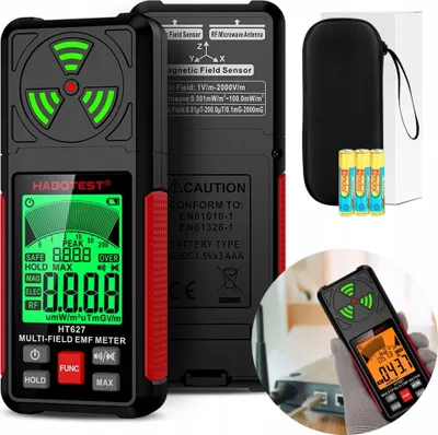 Produktbild von Funkwellen-Emf-Feldmessgerät Lcd Elektromagnetisch Habotest Ht627