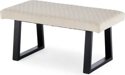 Produktbild von CLIPOP Gepolsterte Sitzbank,Samt Fußbank, für Esszimmer, Flur, Beige