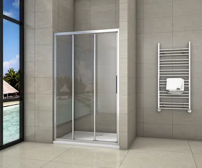 Produktbild von 120x195cm 6mm NANO Glas Schiebetür Duschtür Glaswandtür Nischentür