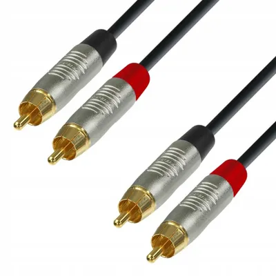 Produktbild von Adam Hall K4TCC0090 Audiokabel 2x Cinch REAN 0.9m