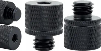 Immagine prodotto di Adattatore riduzione 1/4" a M10 treppiede alluminio nero 20 mm