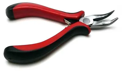 Produktbild von Vintageparts Flachzange Schmuckherstellung Stahl gekröpfte Spitze