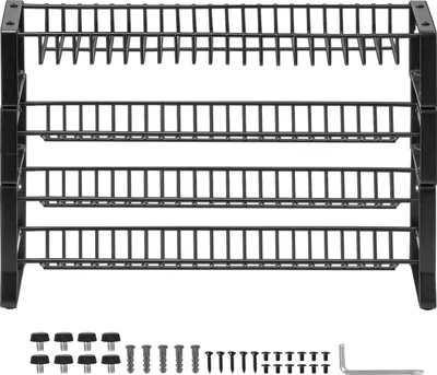 Produktbild von SucceBuy Gewürz regal Organizer für Schrank-und Wand aufbewahrung, 4er-Pack Gewürzhalter