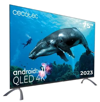 Produktbild von Cecotec VQU20075, 190,5 cm (75"), 3840 x 2160 Pixel, 4K Ultra HD, QLED, Smart-TV, Schwarz