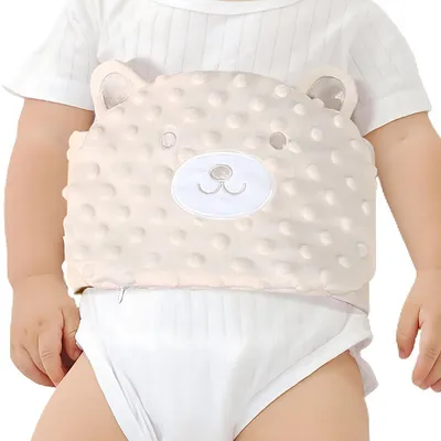 Produktbild von Baby Bauchwärmer mit Wärmekissen herausnehmbar Klettverschluss Bauchwärme Baby 0–1 Jahre beruhigend weich