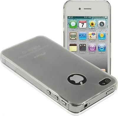 Produktbild von Schutzhülle Hard Case Hülle für Handy iPhone 4 / 4s Transparent Grau