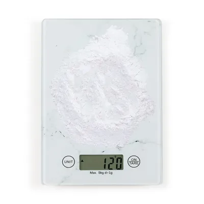 Obrázok produktu pre LIVOO Kuchynská váha LCD displej Funkcia tary Batéria DOM451M Marble