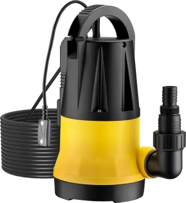 Produktbild von Wiltec Tauchpumpe mit Sensor 550 W, Tiefbrunnenpumpe mit 2 Modi, leistungsstarke Wasserpumpe 11500 l/h, Brunnenpumpe 8,5 m Förderhöhe & 7 m Tiefe