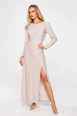 Produktbild von Made of Emotion Maxikleid für Frauen Sherab M719 beige XXL