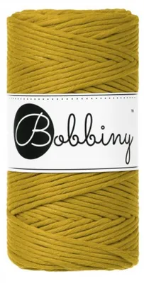Produktbild von Bobbiny Macrame Cord 3 mm 100 m Spicy Yellow Schnur