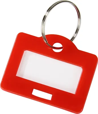 Produktbild von Schlüsselanhänger, HMF 1800, 2,9 x 2,5 x 0,26 cm rot