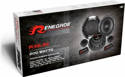Immagine prodotto di Sistema a componenti a 2 vie Renegade RX 6.2c | 16,5 cm (6,5")