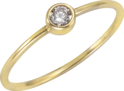 Produktbild von Celesta Gold Ring 375/- Gelbgold Zirkonia weiß