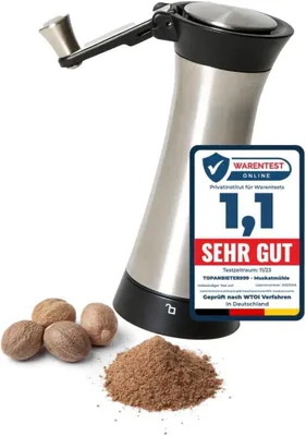 Zdjęcie produktu dla Solidchoice - Młynek do orzechów muszkatołowych z pojemnikiem i składaną rączką