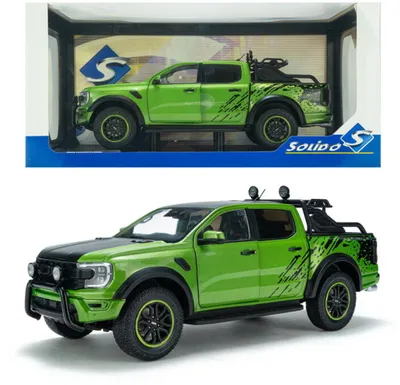 Obrázok produktu pre Solido 421186592 - Model auta Ford Ranger Raptor v mierke 1:18, zelená metalíza -