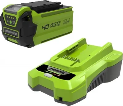Produktbild von Startovací sada Greenworks 40 V s baterií 2,0 Ah a nabíječkou
