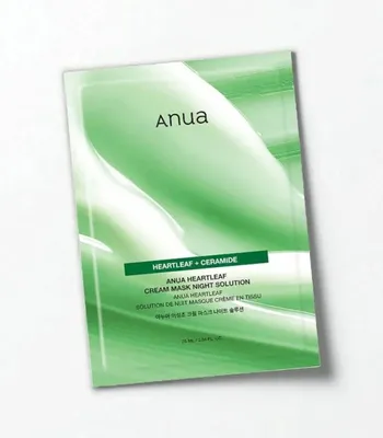 Obrázek produktu pro Anua - Heartleaf Cream Sheet Mask Night Solution - Krémová hydratační a zklidňující maska 25ml