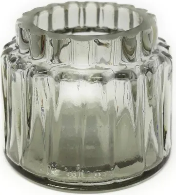 Produktbild von Teelichthalter MY LIGHT grey grau H. 6cm D. 7cm Glas Sandra Rich WA