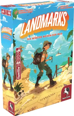 Produktbild von Pegasus Landmarks, Brettspiel, Familie, 10 Jahr(e), 15 min, 25 min, Familienspiel