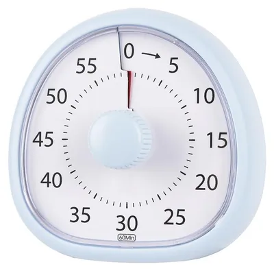 Produktbild von Visueller Timer Kinder , 60 Minuten Countdown Timer, Schreibtisch Wecker Kinder, Zeitmanagement Werkzeug für Küche, Klassenzimmer, Besprechungen (Blau)