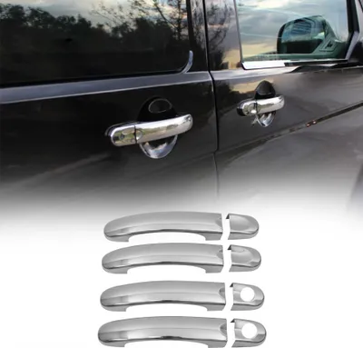 Image de Couverture de poignée de porte pour VW Transporter T5 2003-2015 Acier chromé 8x