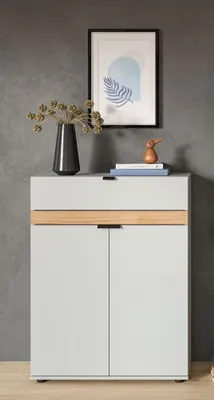 Produktbild von Kommode Schuhkommode Naro | weiß / Evoke Oak