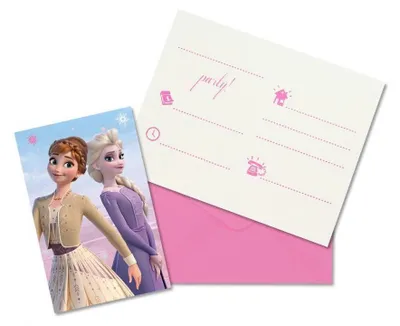 Produktbild von Einladungskarten Frozen 2 Wind Spirit | 6 Stück
