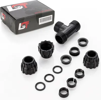Produktbild von T-Stück Klemmverbinder Schlauch PE-Rohr Verschraubung Kupplung Fitting Ø25mm