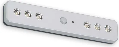 Obrázok produktu pre Briloner LED svetlo pod skrinku 21 cm Titan 6 x 0,08 W 30 lm denné svetlo 6000 K studená biela vrátane 6 x AAA batérie a detektora pohybu