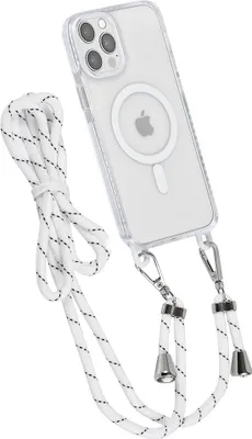 Productafbeelding van TUNIQ iPhone 12 Pro Max achterhoes - met nekkoord - MagSafe - Wit