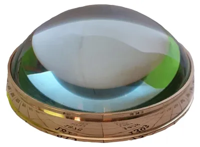 Productafbeelding van Vintage vergrootglas van messing: Decoratief vergrootglas voor verzamelaars