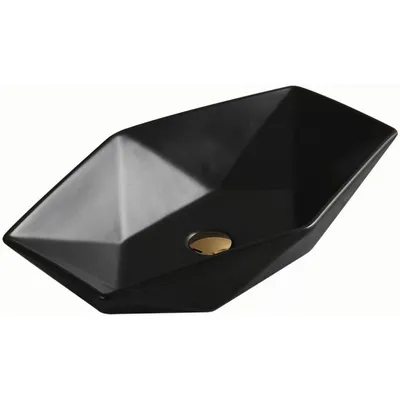 Obrázek produktu pro Mexen Elena umyvadlo na desku 63 x 41 cm, Matná černá - 21476385