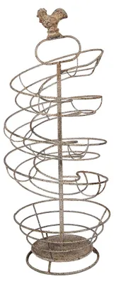 Obrázok produktu pre Clayre & Eef Stojan na vajcia Ø 18 x 44 cm, hnedý kov