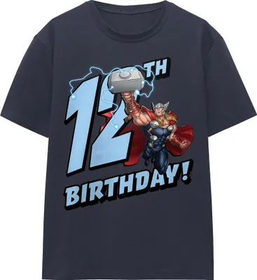 Immagine prodotto di Thor - Maglietta da donna, 12° compleanno TV25603 (XL) (blu navy)