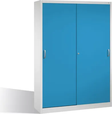 Produktbild von Werkzeugschrank 214900S10052 8 Böden 1950x1600x400mm lichtgrau/lichtblau