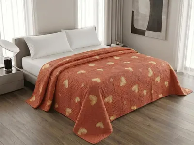 Zdjęcie produktu dla Přehoz na postel ORANGE HEART, růžový 170x210, Obraz wygenerowany przez AI