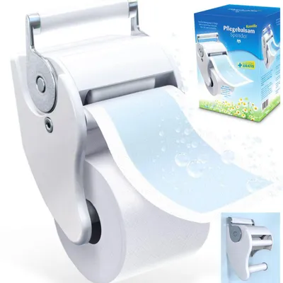 Produktbild von Besira Toilettenpapierhalter mit Befeuchtungsfunktion, umweltfreundliche Alternative zu Feuchttücher, sanfte Reinigung & Pflege mit natürlichen Ölen