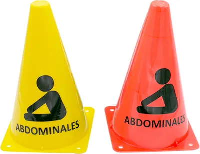 Produktbild von Markierungskegel für das Training der Bauchmuskeln Amarillo 23 cm