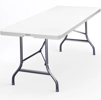 Produktbild von CASARIA® Gartentisch Klappbar 220x70 cm für 10 Personen Wetterfest Kunststoff Stabil Tragegriff Garten Klapptisch Partytisch Esstisch Buffettisch Weiß
