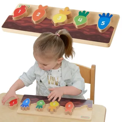 Produktbild von MASTERKIDZ Lernbeet aus Holz: Zahlen, Farben und Gemüse