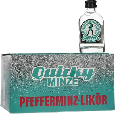 Image de Quicky Minze Pfefferminzlikör 18% Vol. 20x0,02l