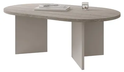 Produktbild von MIRJAN24 Couchtisch Gelizo 22 mm, Wohnzimmer Kaffeetisch (Farbe: Sandbeige / Travertin), KI-generiertes Bild
