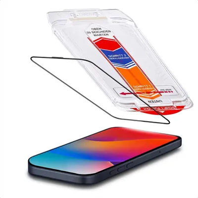 Produktbild von Accezz Gehärtetes Glas Displayschutz mit Applikator - 2-Pack iPhone 17 Pro
